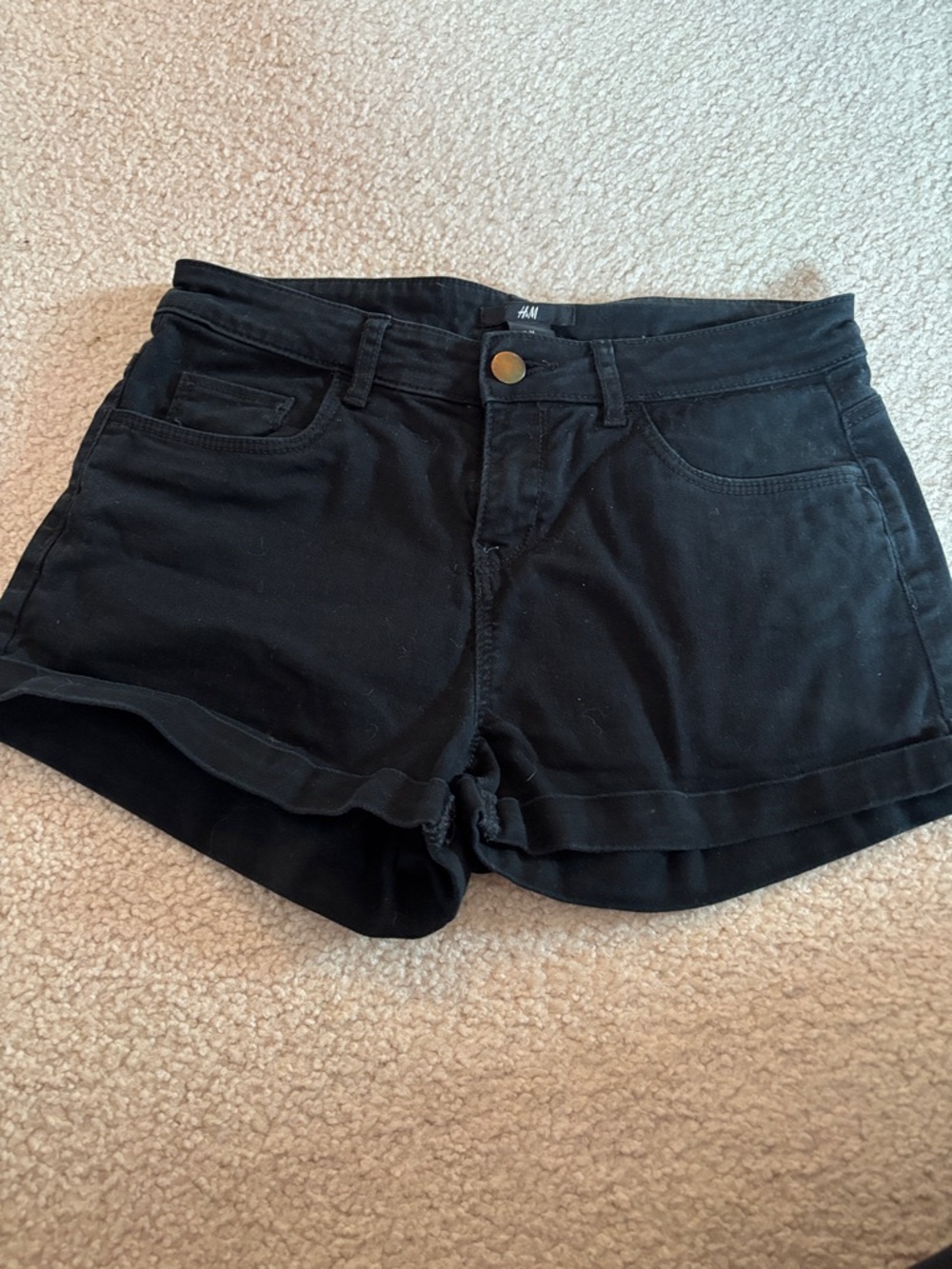 H&M Black Women's Denim Shorts